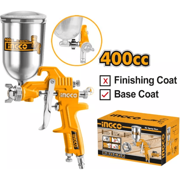 Ingco ASG4042 Paint Spray Gun Gravity Type 400cc - KHM Megatools Corp. Ingco ASG4042 Paint Spray Gun Gravity Type 400cc - KHM Megatools Corp.